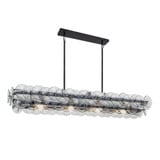 Loren 5 Light Discs Linear Chandelier by Maxim - 21826
