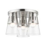 Bennington 3 Light 13 Inch Wide Flush Mount by Livex - 56454