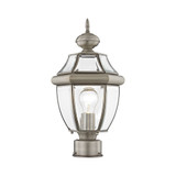 Monterey 1 Light Outdoor Post Top Lantern 8.5 x 16.5 Inches by Livex  - 2153