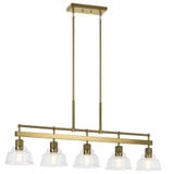 Eastmont 5 Light Industrial Linear Chandelier by Kichler - 52404