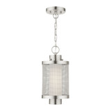 Nottingham 1 Light Small Outdoor Pendant 17.5 Inch Tall by Livex - 20685