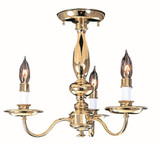 Jamestown 3 Light 15 Inch Wide Metal Semi Flush Mount by Framburg - 9133