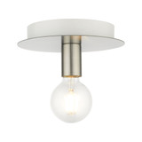 Hillview 1 Light 8 Inch Wide Flush Mount by Livex - 45871