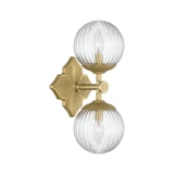 Orly 2 Light Wall Sconce 16 Inch Tall and 7.5 Inch Wide by Crystorama - ORY-1002