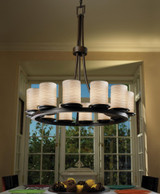 Limoges Dakota 12 Light Large Chandelier by Justice Design POR-8763-10-WAVE - POR-8763-10-WAVE