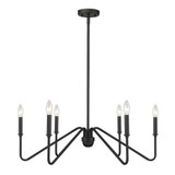 Kennedy 6 Light Large Chandelier by Golden - 3690-6