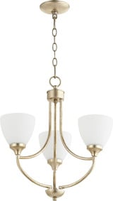 Enclave 3 Light Small Chandelier by Quorum - 6059-3