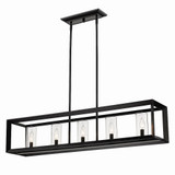 Smyth 5 Light Oversized Linear Pendant by Golden - 2073-LP