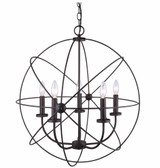 Sumerside 5 Light Medium Chandelier by Canarm ICH282B05CH25 - ICH282B05CH25