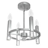 Sunjai 4 Light 12.25 Inch Wide Semi Flush Mount by Hunter Fans - 1952_4