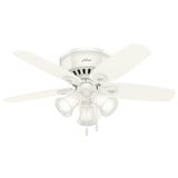 Builder 42 Inch Low Profile Ceiling Fan with LED Light Kit by Hunter Fans - 1000087