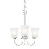 Bronson 3 Light Small Chandelier by Designers Fountain - D278M-3CH-BN