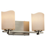 Candlearia Era 2 Light Vanity Light by Justice Design - CNDL-8442-14-CREM
