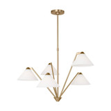 Werley 5 Light Chandelier 21.25 Inch Tall and 30.38 Inch Wide by Generation - GLC1255