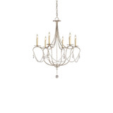 Crystal Lights 6 Light Large Chandelier by Currey Company - 989-6SC