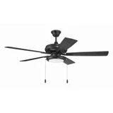 Eos 5 Blade Ceiling Fan with Light Kit 15.91 X 52 Inch Wide by Craftmade - ECF119