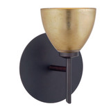 Divi 1 Light Contemporary Wall Sconce 6.63 Inch Tall by Besa - 1SW-1758