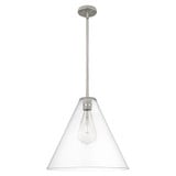 Crown Point 1 Light Stem Hung Pendant 16 Inch Wide by Innovations - 434-1S-16