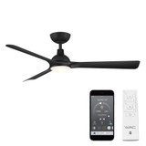 Gage 3 Blade Ceiling Fan with Light Kit 11.2 Inch X 52 Inch Wide by WAC - F-104L