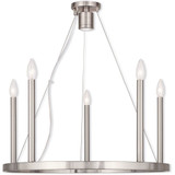 Alpine 6 Light Medium Chandelier by Livex - 40245