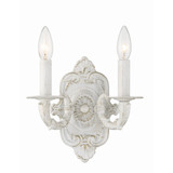 Paris Market 2 Light Candle Style Wall Sconce 10 Inch Wide by Crystorama - 5122