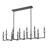 Gaultier 12 Light Linear Chandelier 12 Inch and 56.75 Inch Length by Z Lite - 6100-12L