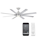 Mocha XL 8 Blade Ceiling Fan with Light Kit 66 Inches Wide by WAC  - F-064L