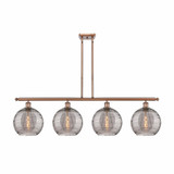Athens Deco Swirl 4 Oversized Island Pendant 48.25 Inch Wide by Innovations - 516-4I-G1213-10