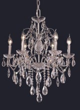 St. Francis 6 Light Medium Chandelier by Elegant 2016D24 - 2016D24