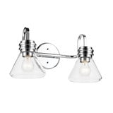 Farum 2 Light Bath Vanity 9.5 Inch Tall and 19.25 Inch Wide by Kichler - 55154CLR