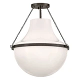 Collins 12W 1 LED Medium Semi Flush Mount 22.75 Inch Tall by Hinkley - 46893