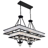 Shalia 16 Light Oversized Linear Chandelier by CWI - 9972P37-302237