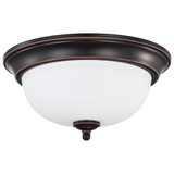 Center Lock 19W LED 13 Inch Wide Flush Mount by Nuvo - 62/15