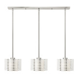 Hilliard 3 Light Modern Linear Chandelier by Livex - 41033