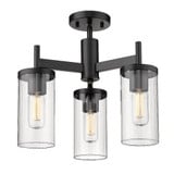 Winslett 3 Light 16.5 Inch Wide Semi Flush Mount by Golden - 7011-3SF
