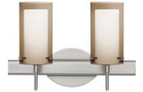 Pahu 4 2 LED Light Vanity Light 14.63 Inch Wide by Besa - 2SW-PAHU4