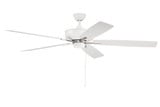 Super Pro 5 Blade Ceiling Fan 13.2 Inch Tall and 60 Inch Wide by Craftmade - S60