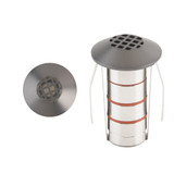 2W 1 LED Round Beveled Top Inground Indicator Light with Honeycomb by WAC - 1041