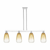 Brookhaven Almond 4 Light Stem Island 48 Inch Wide by Innovations - 716-4I-G480-6