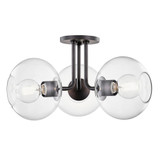 Margot 3 Light 20 Inch Wide Semi Flush Mount by Mitzi - H270603