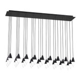 Turret 27 Light Mini Chandelier by VC Modern 700TRSPTRT27TB-LED930120 - 700TRSPTRT27TB-LED930120