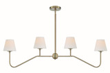 Keenan 4 Light Oversized Linear Chandelier by Crystorama - KEE-A3004