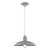 Metal Shade 1 Light Medium Pendant 12.5 Inch Wide by Livex - 41193