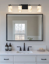 Alabaster Rocks Era 4 Light Square Vanity Light by Justice Design - ALR-8444-15