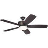 Crescent 5 Blade Ceiling Fan with Light Kit 56 Inches Wide by Kichler - 300325