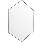 Hexagon Mirror 34 Inch Tall and 24 Inch Wide by Quorum - 13-2434