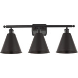 Ballston Cone 3 Light Vanity Light by Innovations - 516-3W-MBC-8