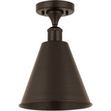 Ballston Cone 1 Light 12 Inch Wide Semi-Flush Mount by Innovations - 516-1C-8