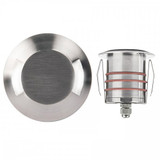 4.1W 1 LED Round Beveled Bi Directional Top Inground Indicator Light by WAC - 2071