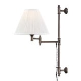 Classic No.1 1 Light Swing Arm WallSconce 29 Inch Tall by Hudson Valley - MDS104